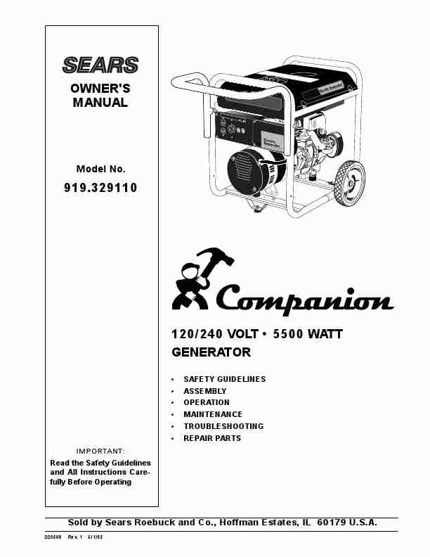 Sears Portable Generator D20508-page_pdf